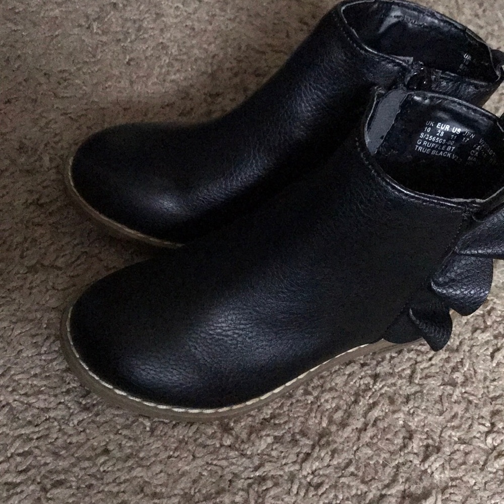 Black ankle boots